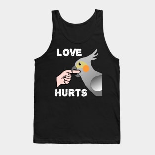 Love Hurts Cockatiel Female Parrot Biting Tank Top